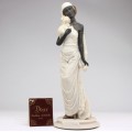 statueta " Art Deco Lady ".  Auro Belcari . 1987 new old stock !